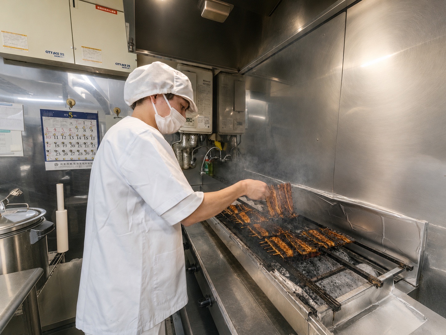 丸浜 うなぎ焼き職人の現場